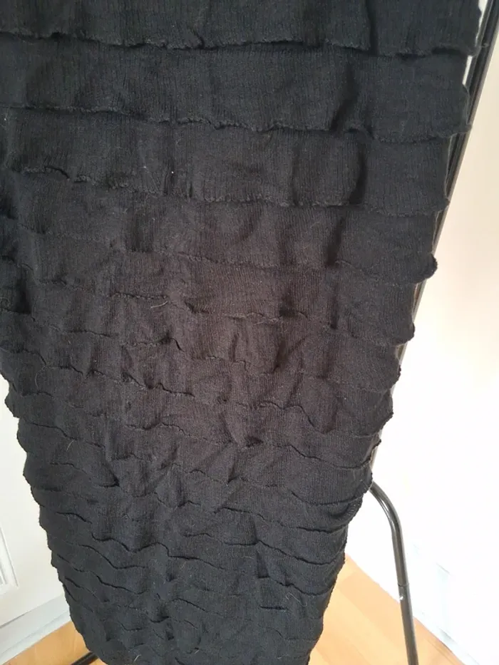Robe à franges noire - Esprit - M - photo numéro 3