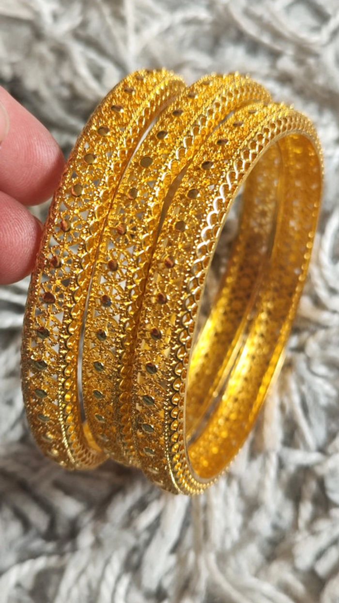 Bracelet doré acier inoxydable - photo numéro 2