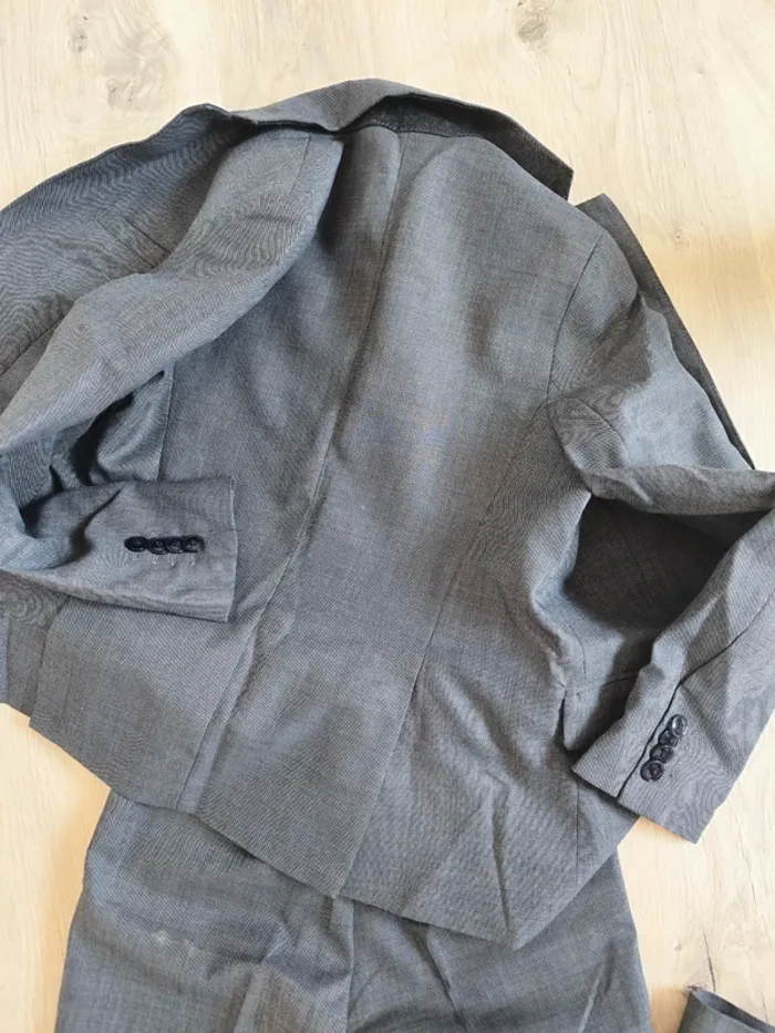 Costume garçon Zara Boys gris 9-10 ans / 140 cm - Extrafine Wool - Tailored Fit - photo numéro 14