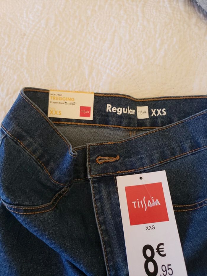 Jean tregging, taille XXS, neuf, tissaia - photo numéro 3