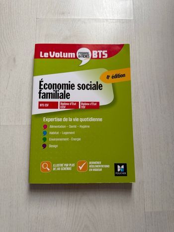 Livre BTS économie social familiale neuf