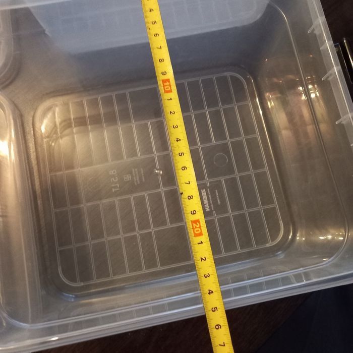 2 x boîtes de rangement en plastique - photo numéro 5