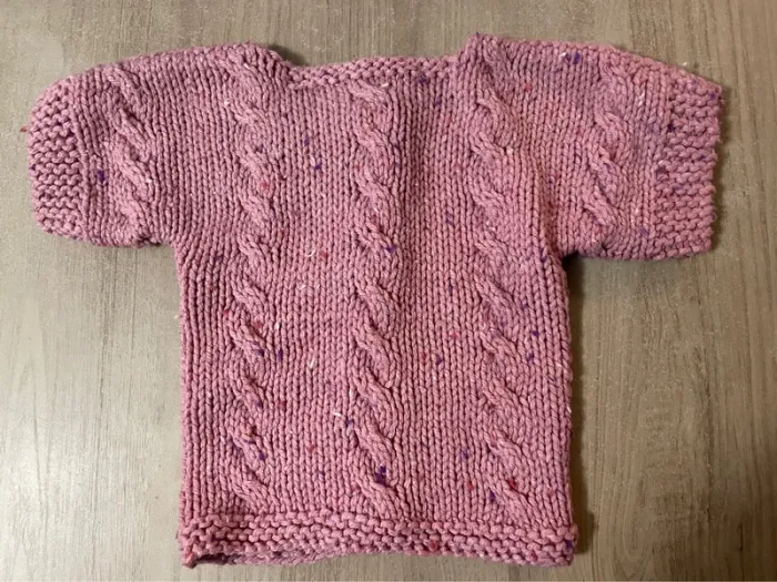 Gilet en laine manches courtes taille 4 ans - photo numéro 2