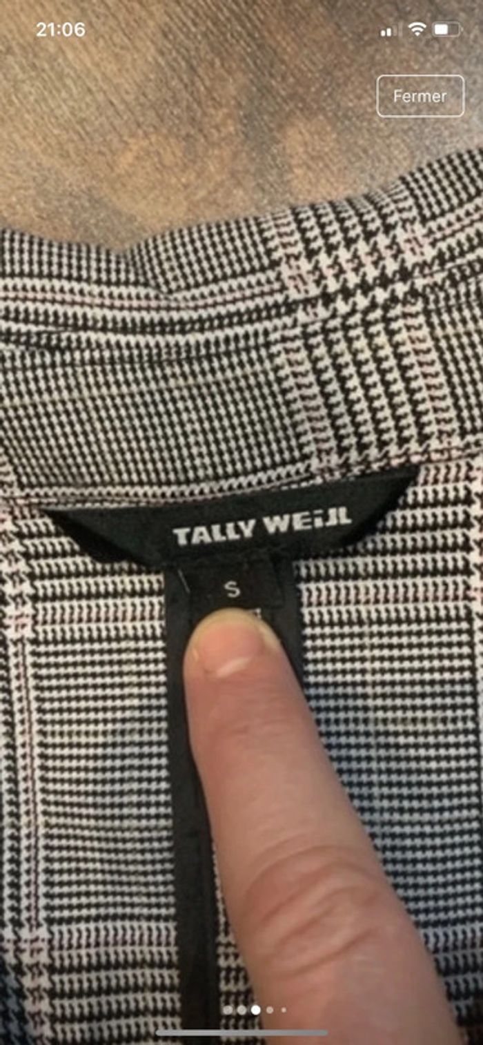 Blazer vintage carreaux - photo numéro 3