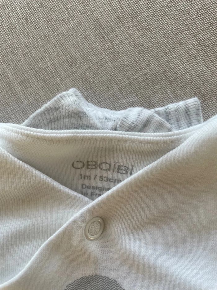 Lot de 2 bodys 1 mois - Mixte - photo numéro 3