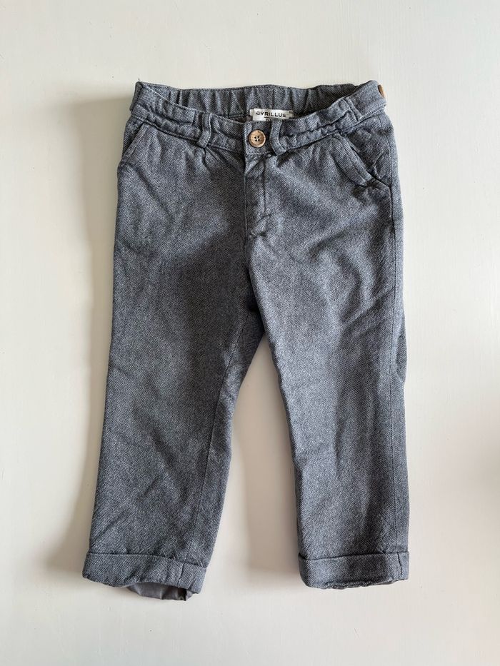 Pantalon bébé gris Cyrillus 18 mois