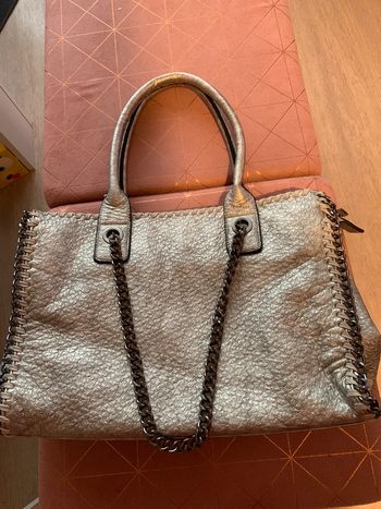 Sac gris argenté