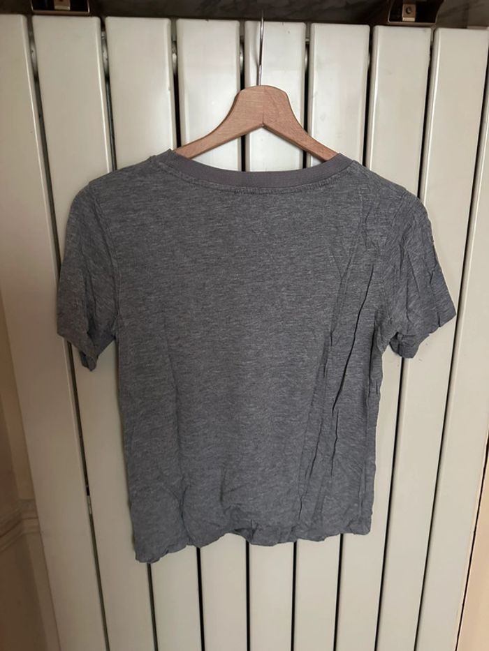 T shirt gris unis S - photo numéro 2