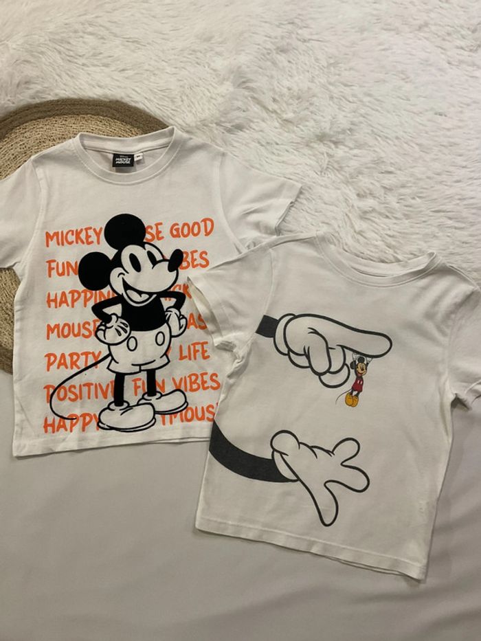 Lot 2 teeshirt Mickey garçon