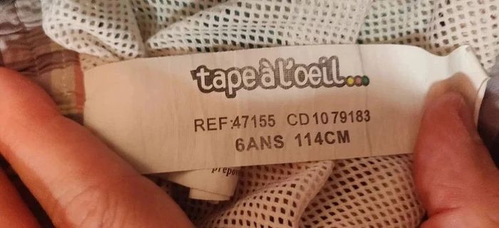 Short de bain à carreaux Tape à l'oeil 6 ans - photo numéro 3