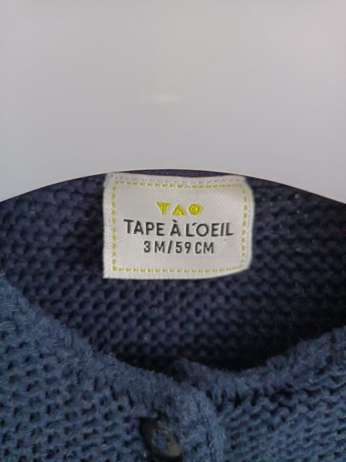 Gilet marine Tape à l'oeil 3mois - photo numéro 2