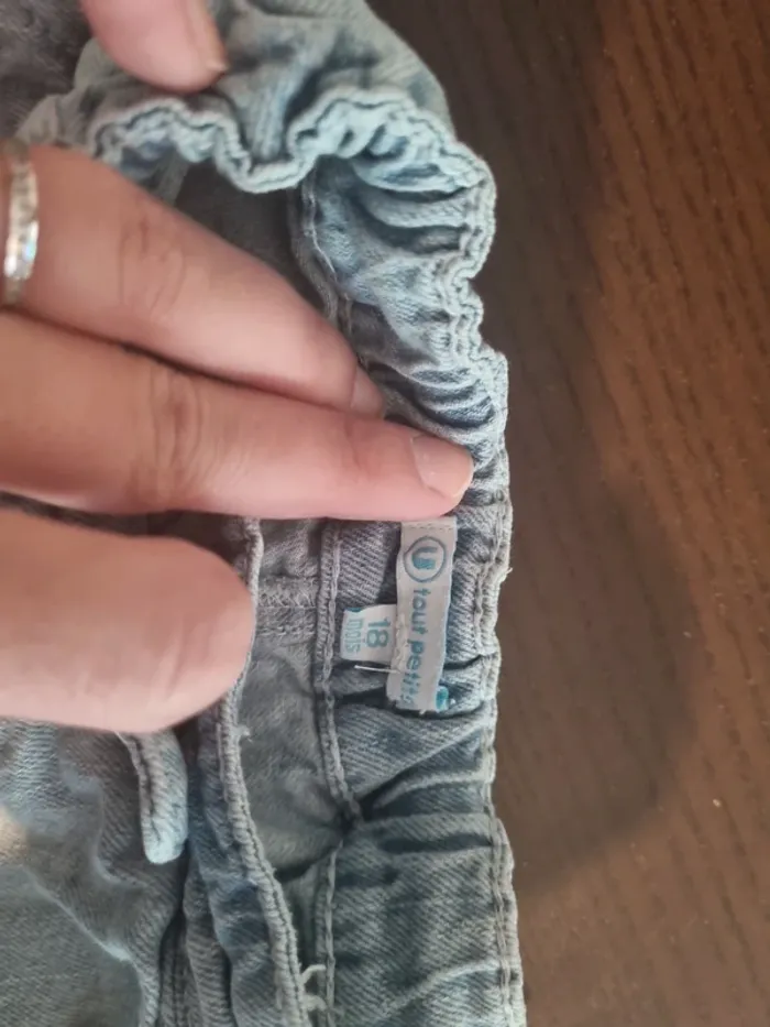 Short en jean 18 mois u tout petits très bon état - photo numéro 2