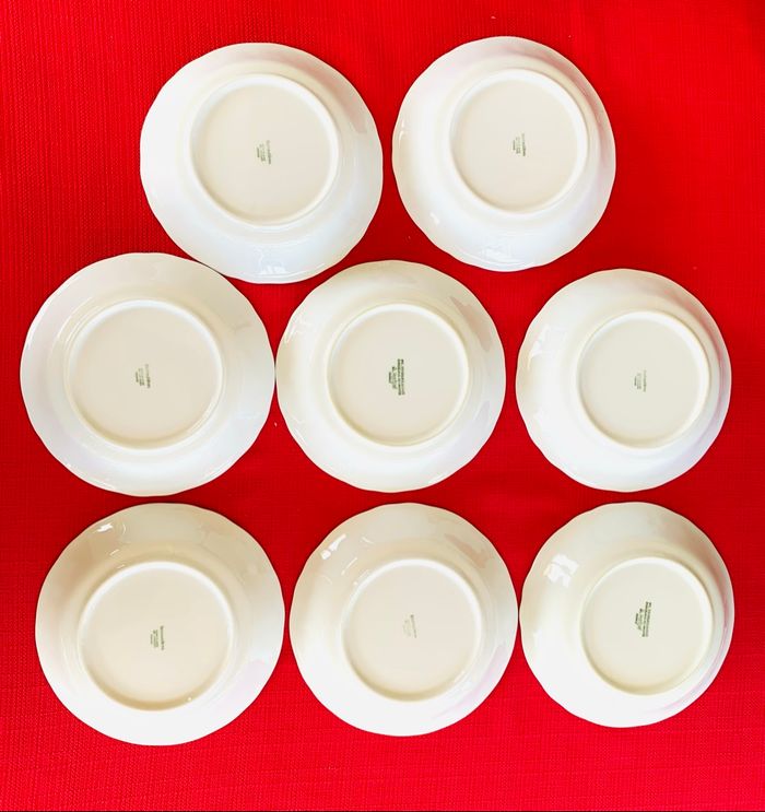 Ensemble 8 petit plats coupelles en porcelaine de Limoges vintage - photo numéro 2