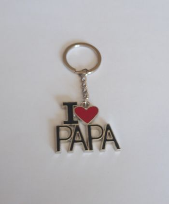 Porte clé I love papa