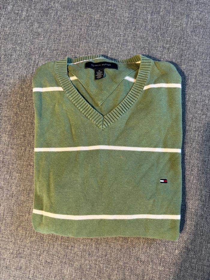 Pull Tommy Hilfiger vert - photo numéro 2