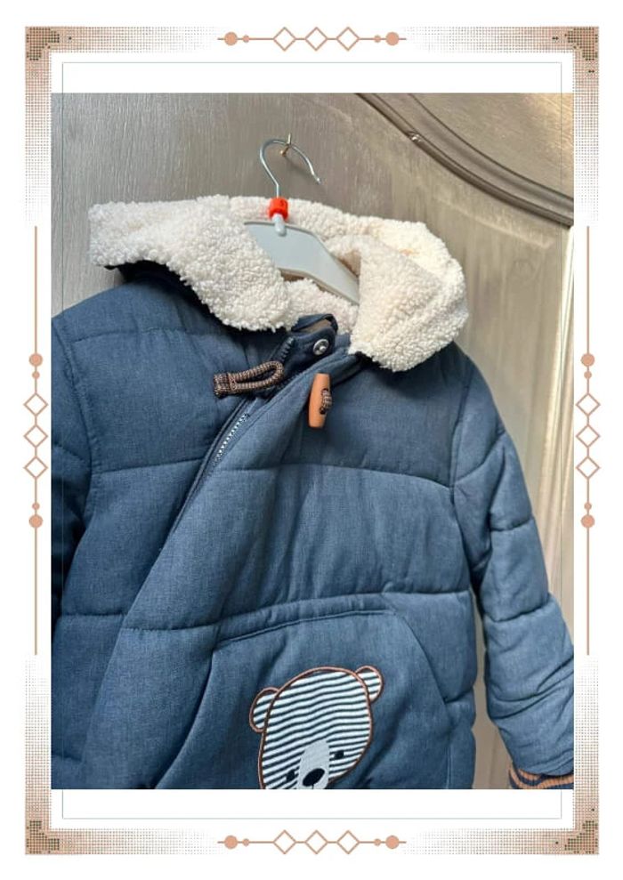 Manteau ours bleu marine obaibi 23 mois / 2 ans - photo numéro 6