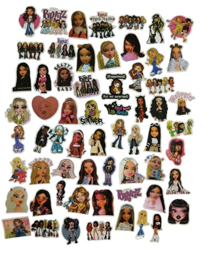 Set 60 stickers autocollants Bratz
