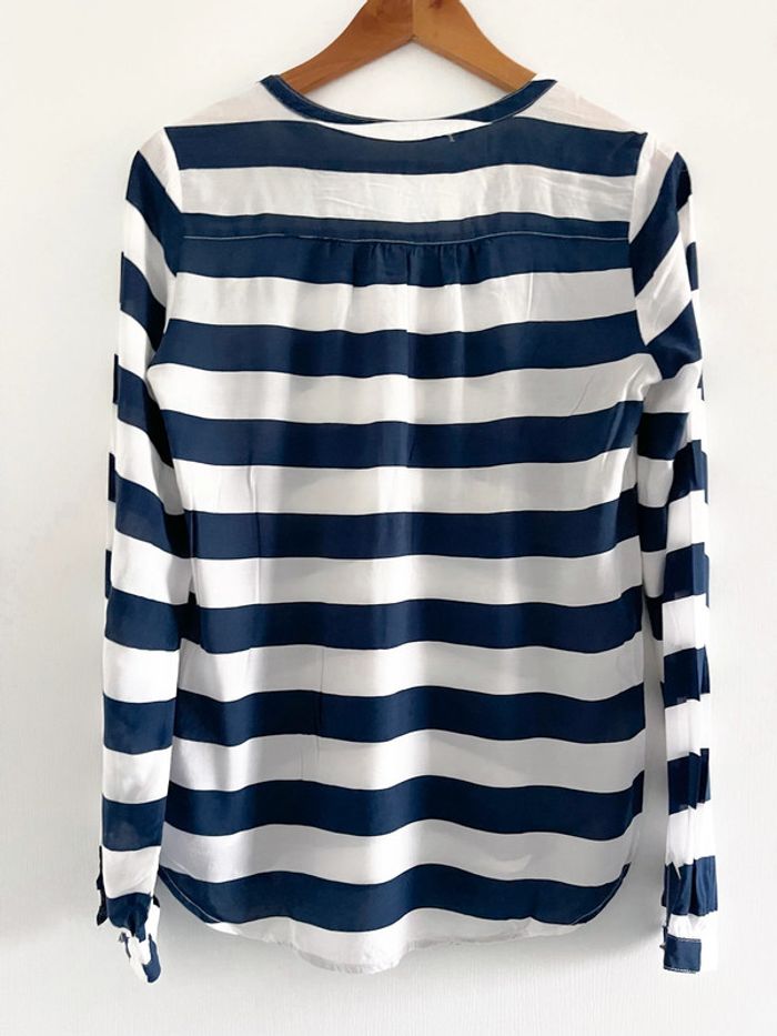 Blouse manches longues à rayures bleu marine et blanche Pimkie - photo numéro 8