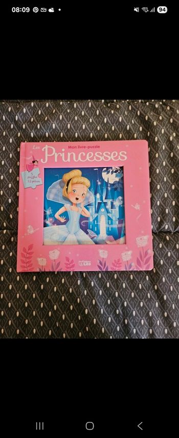 Livre puzzle princesse