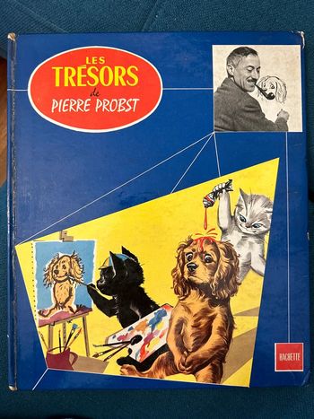 Grand livre album ancien couverture cartonnée Les trésors de Pierre Probst auteur Caroline