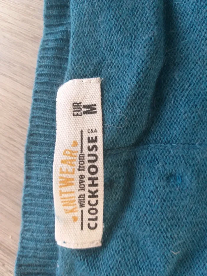 Pull turquoise foncé - photo numéro 2