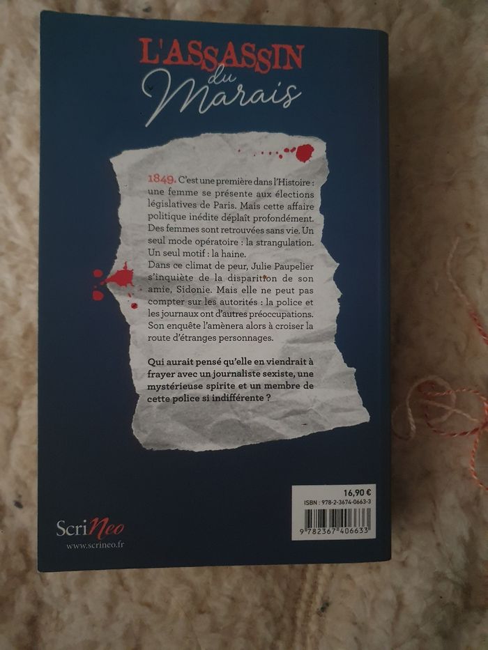 Livre L'assassin du Marais - photo numéro 2