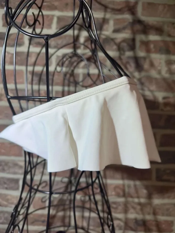 Haut Bikini blanc à volants Pull and Bear Taille M / 38 - photo numéro 11