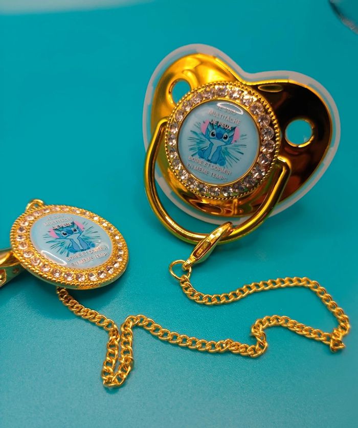 Tétine strass Stitch - photo numéro 2