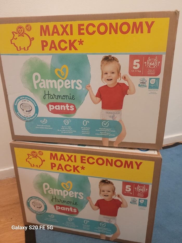 2 paquet Pampers harmonie pants taille 5