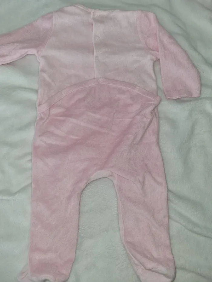 Pyjama en velours taille 12 mois 78-83 cm - photo numéro 2