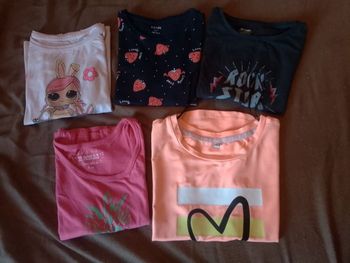 Lot de 5 t-shirt manche courte 