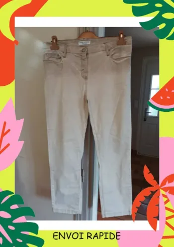 Jeans souple avec elasthane, gris clair, taille 42/44
