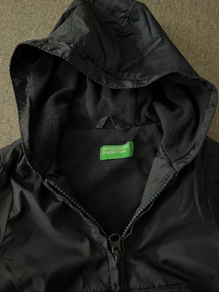 Veste coupe-vent doublée polaire Benetton bébé garçon 1 an - photo numéro 2