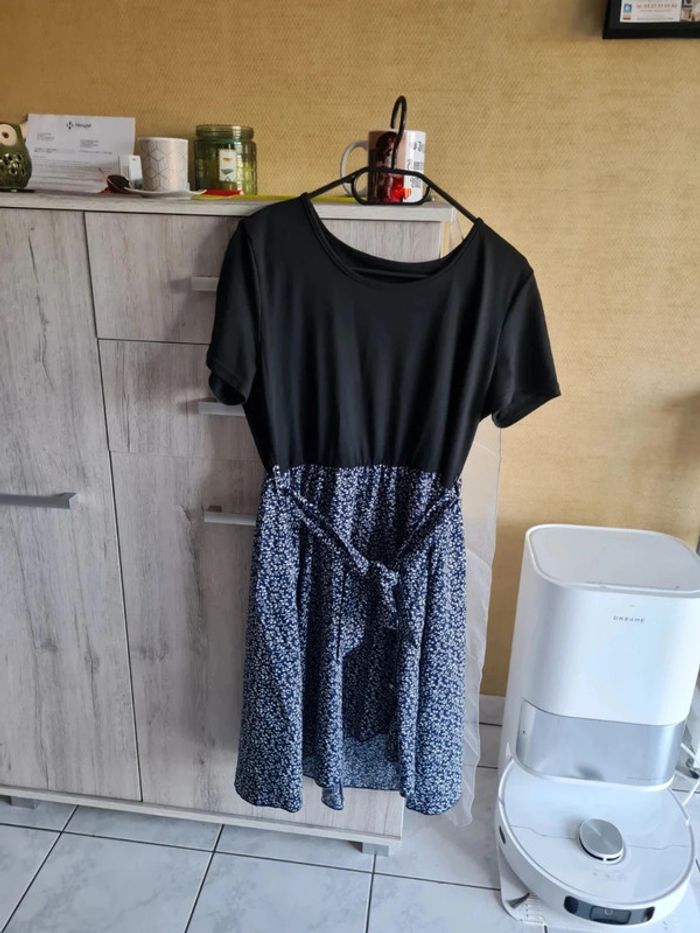 Longue robe portefeuille
