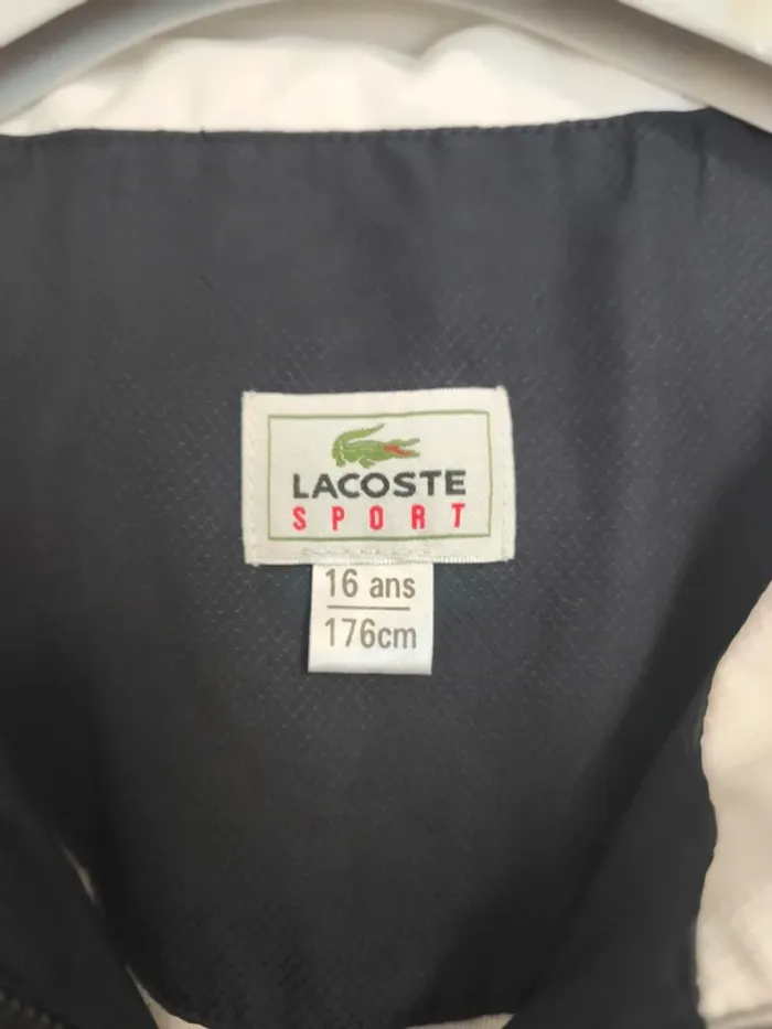 đ Veste Lacoste Sport Ă capuche â Taille 16 ans (176 cm) - photo numĂ©ro 3