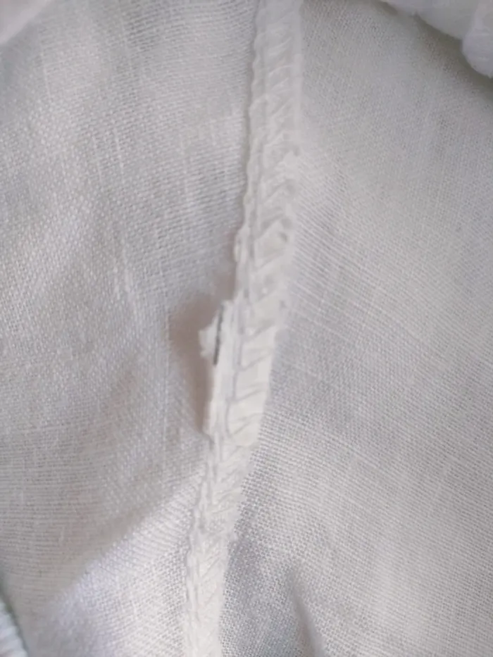 Pantalon blanc en lin Taille 40 - photo numéro 5