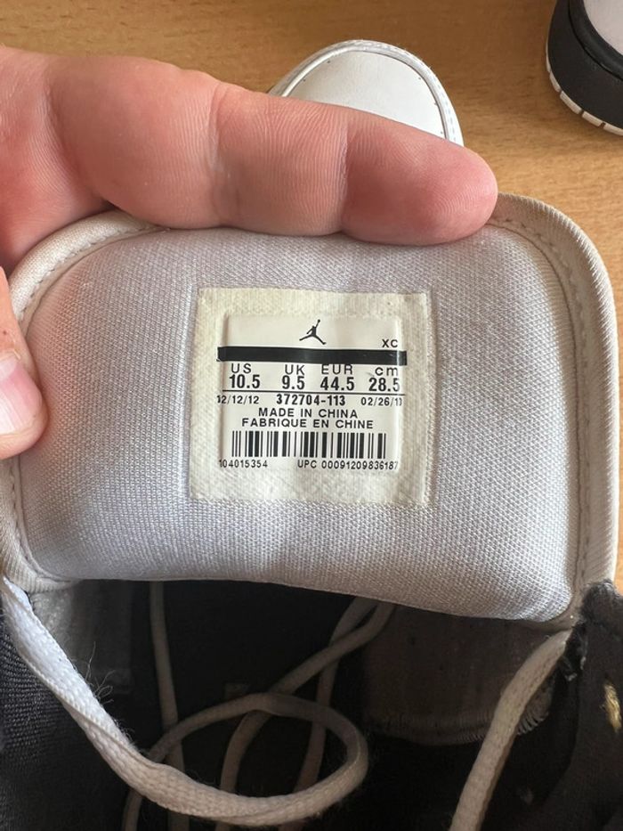 Nike Jordan 1 Flight Retro blanc/noir/gris homme - photo numéro 6