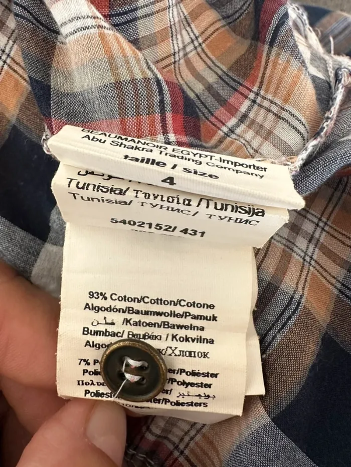 Tunique chemise à carreaux - photo numéro 7