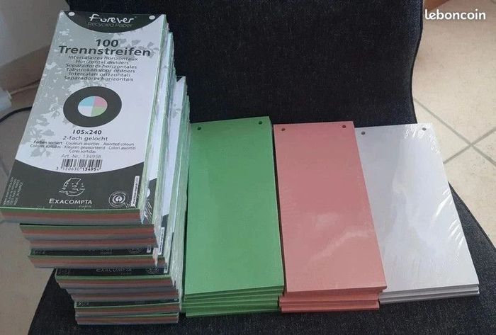 Intercalaires horizontaux perforés multicolores Exacompta / NEUFS