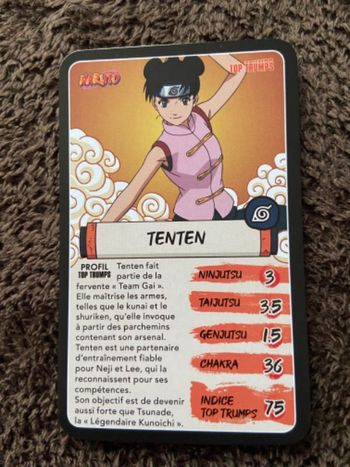 Tenten naruto top trumps 2024 Burger King