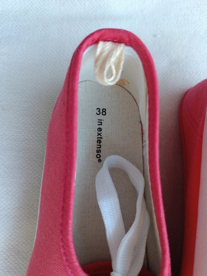 Baskets en toile rose - photo numéro 4