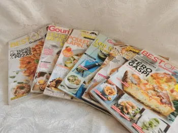 Lot de 6 magazines "Gourmand – La meilleure façon de manger"