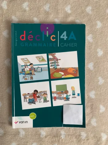 Livre grammaire déclic 4A cahier