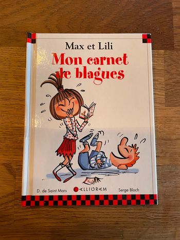 Livre Max et LiLi mon carnet de blagues