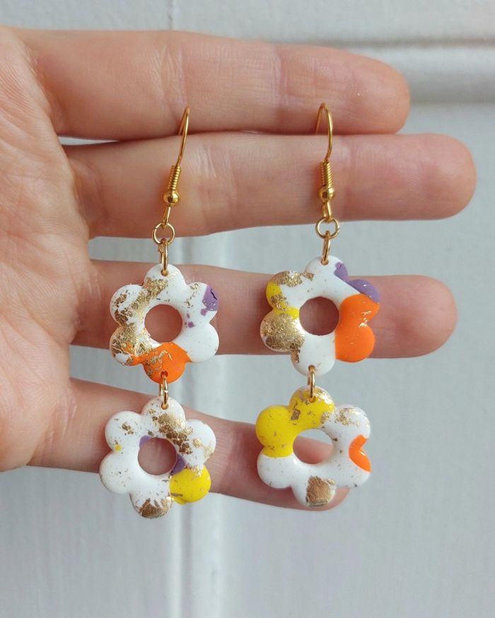 Boucles fleurs pop