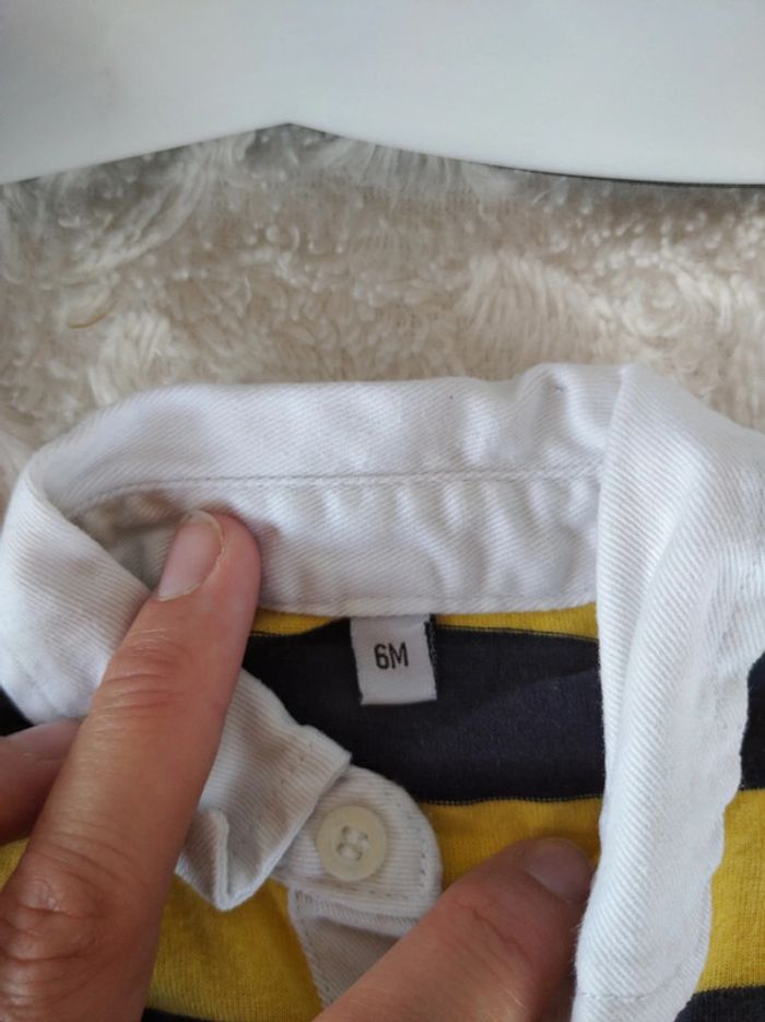 Polo tee shirt manches longues Garçon 6 mois Lapin Baseball - photo numéro 6