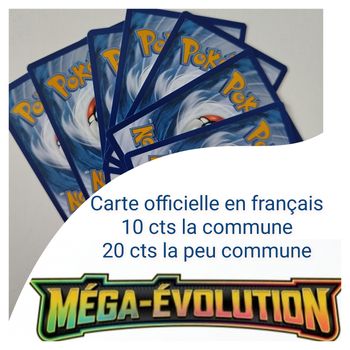 Carte pokémon officielle à l'unité mega évolution 