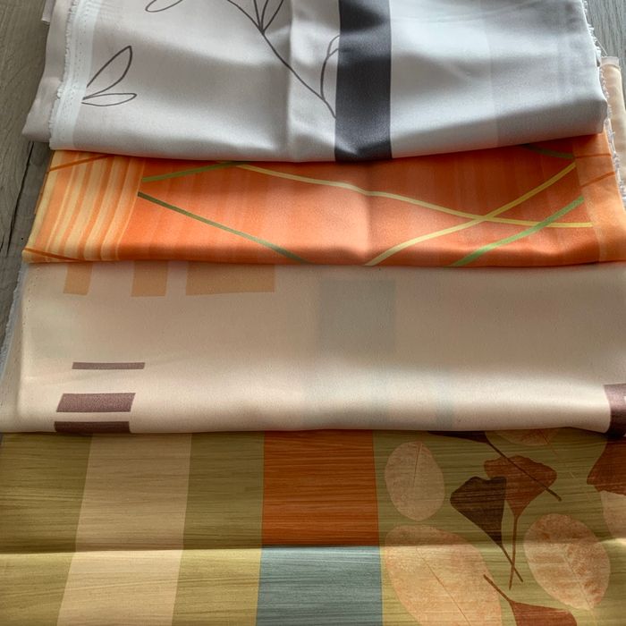 Lot de 4 coupons de tissu