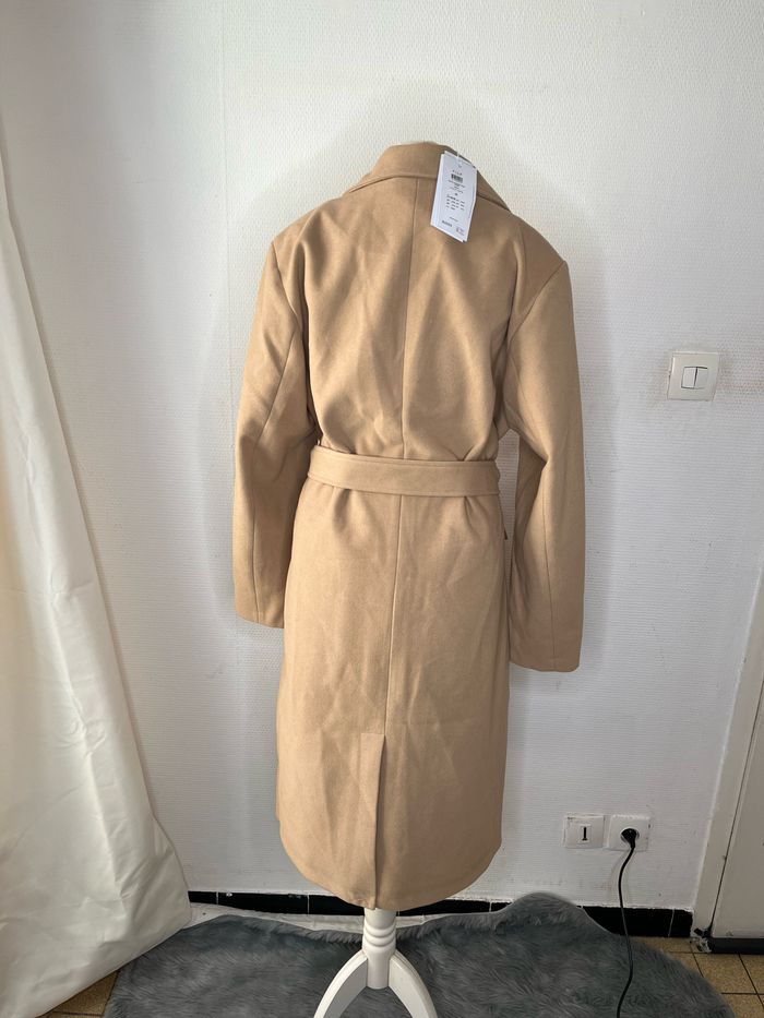 Manteau long beige avec ceinture taille 42 Vila - photo numéro 3