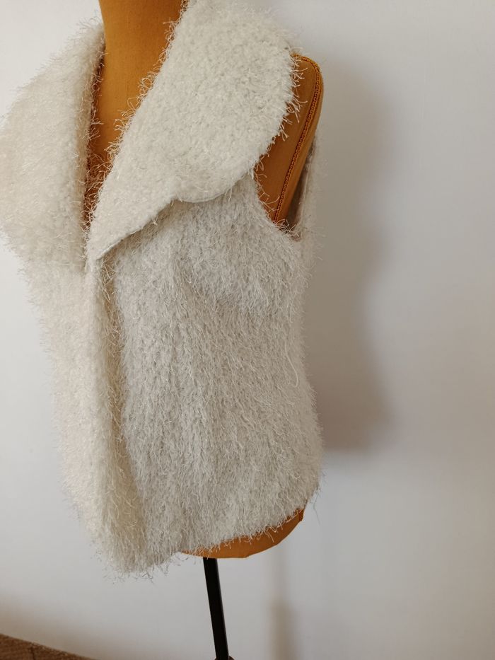 Gilet sans manches blanc effet moumoute, taille XL Passion Fashion passion - photo numéro 6